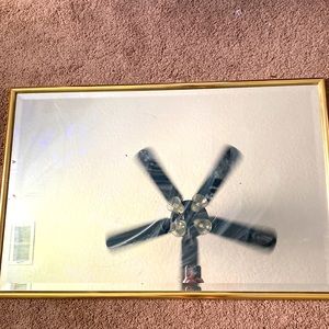 Selling medium sized mirror with golden outline selling for $10!!!